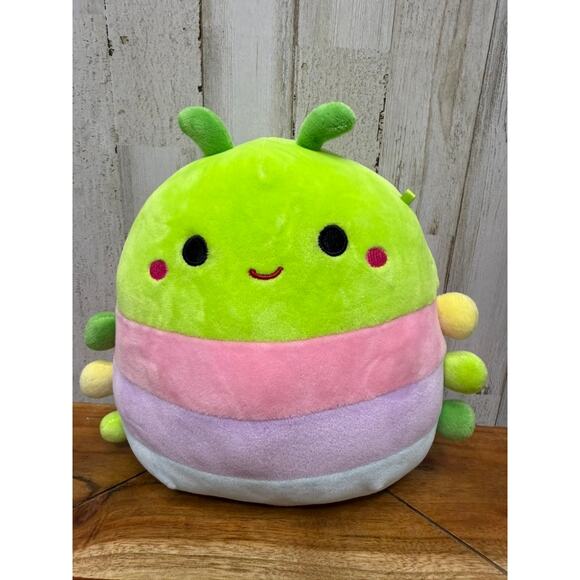 Squishmallow Rutabaga the Caterpillar Plush Toy Small 7" Multicolor - Picture 1 of 5